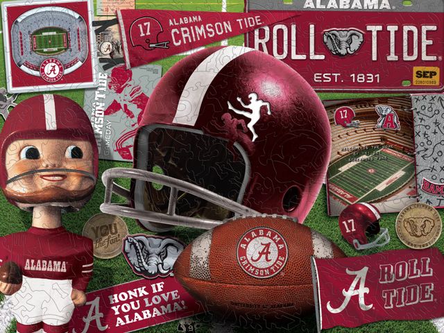 Alabama Crimson Tide 3D Helmet BRXLZ Puzzle