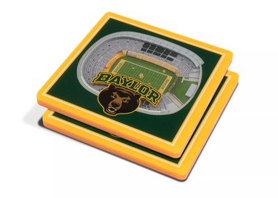 You the Fan Baylor Bears Stadium View Coaster Set