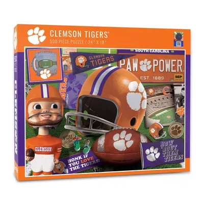 You The Fan Clemson Tigers Retro Series 500-Piece Puzzle