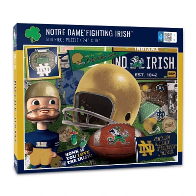 You The Fan Notre Dame Fighting Irish Retro Series 500-Piece Puzzle