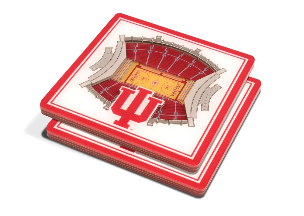 You the Fan Indiana Hoosiers Stadium View Coaster Set