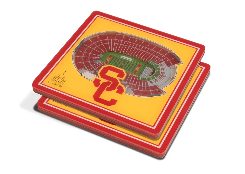 You the Fan USC Trojans Stadium View Coaster Set