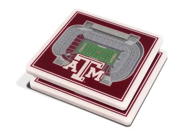 You the Fan Texas A&M Aggies Stadium View Coaster Set