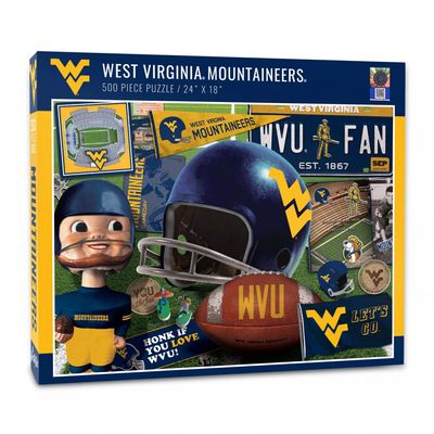 You The Fan West Virginia Mountaineers Retro Series 500-Piece Puzzle