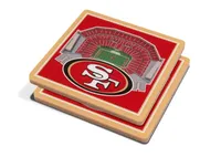 You the Fan San Fancisco 49ers Stadium View Coaster Set