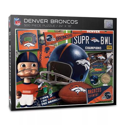 You The Fan Denver Broncos Retro Series 500-Piece Puzzle