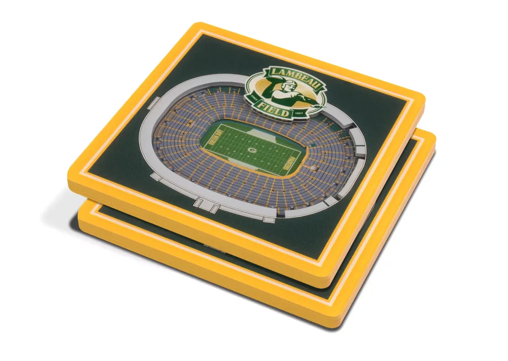 You the Fan Green Bay Packers Stadium View Coaster Set