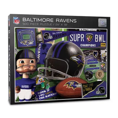 You The Fan Baltimore Ravens Retro Series 500-Piece Puzzle