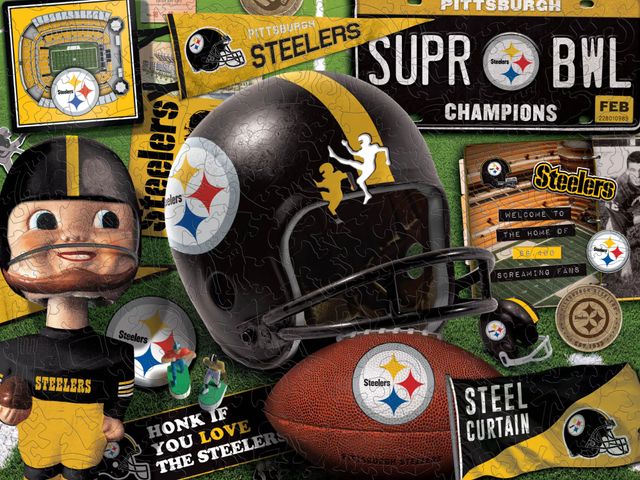 YouTheFan NFL Pittsburgh Steelers Wooden Retro Series Puzzle 0956686 - The  Home Depot