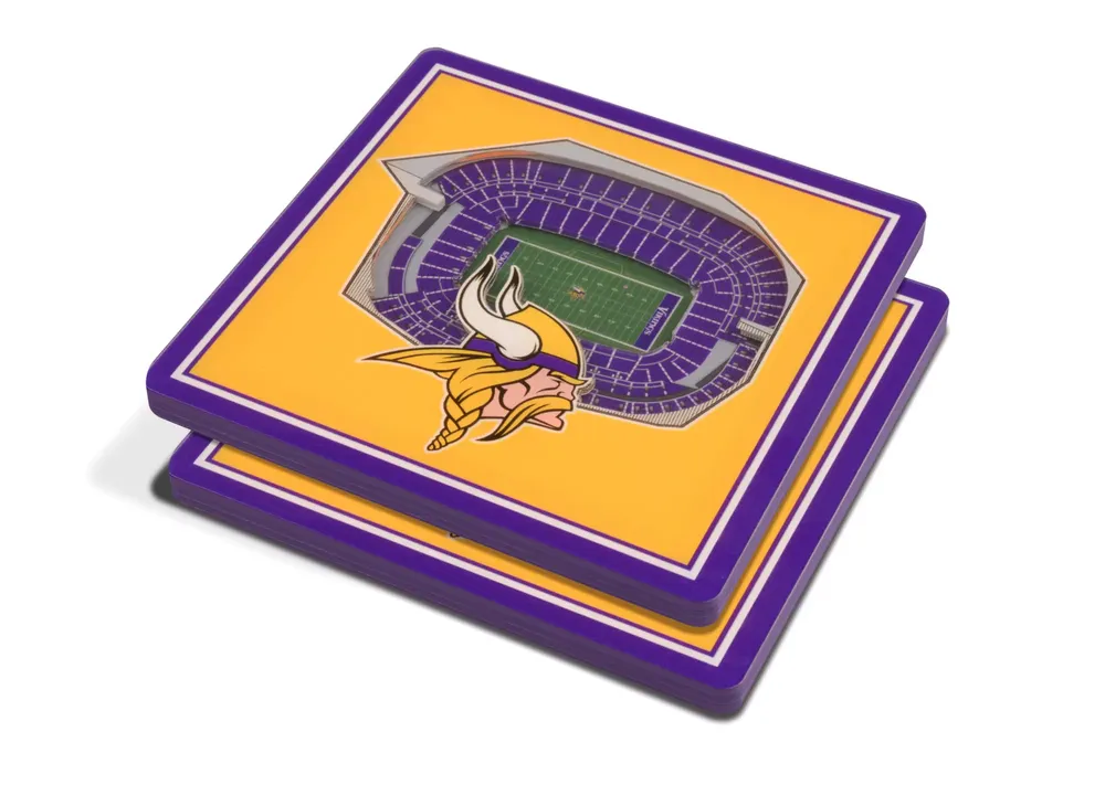 You the Fan Minnesota Vikings Stadium View Coaster Set