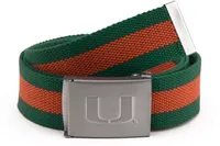 Eagles Wings Miami Hurricanes Fabric Belt