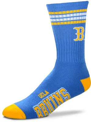 For Bare Feet UCLA Bruins 4-Stripe Deuce Crew Socks