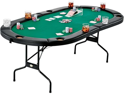 Fat Cat Texas Hold'em Table and Poker Chip Set
