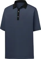 FootJoy Men's Lisle Minicheck Print Short Sleeve Golf Polo