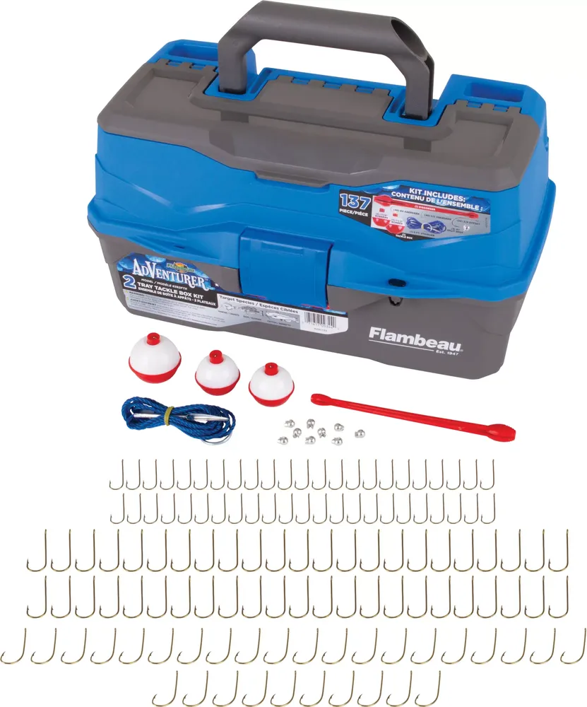 Flambeau Adventurer -Tray 137-Piece Tackle Box Kit