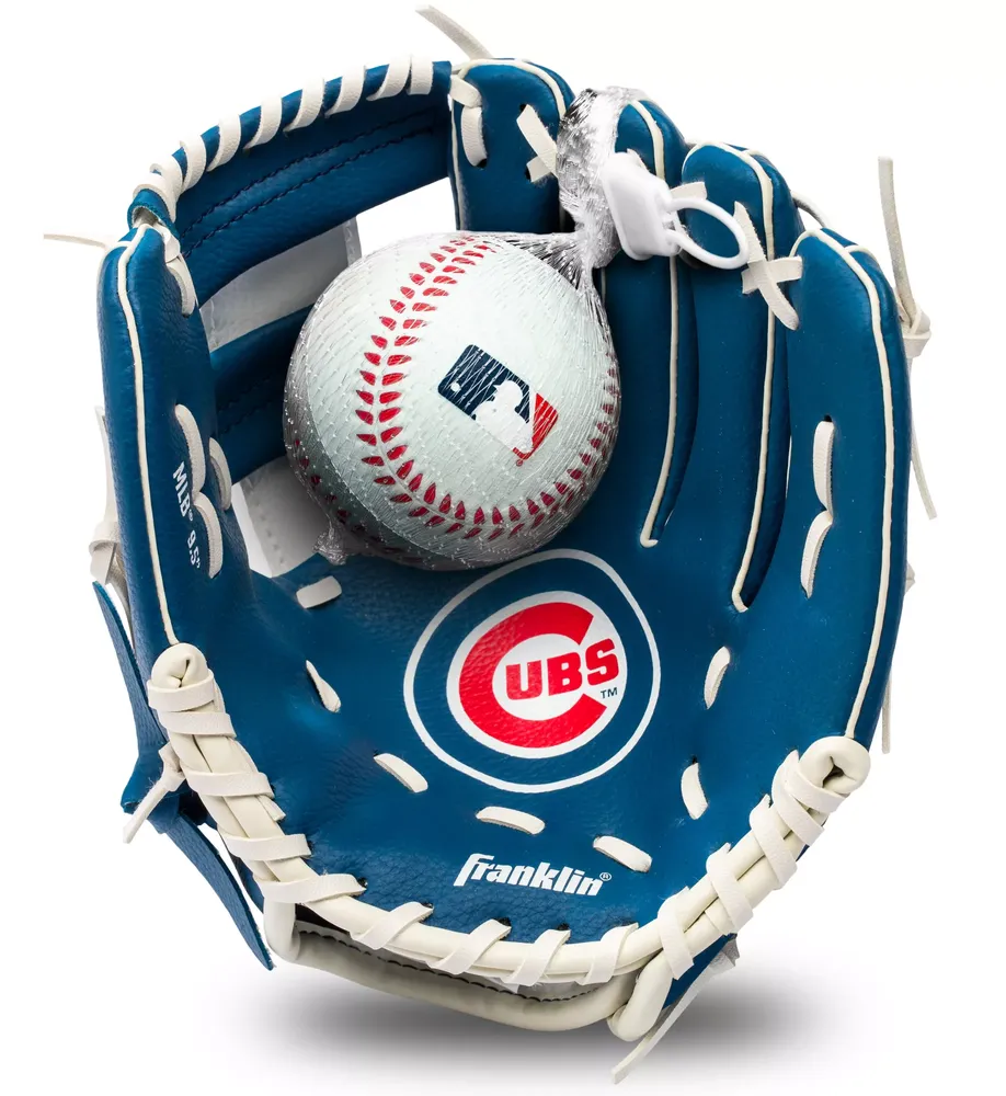 Franklin Youth Chicago Cubs Teeball Glove and Ball Set