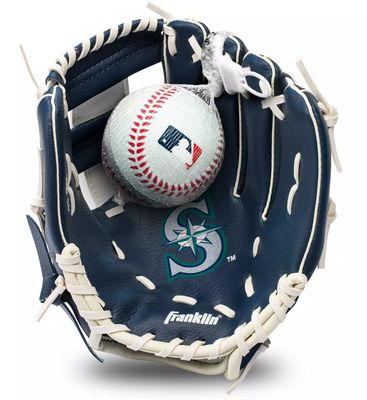 Franklin Youth Seattle Mariners Teeball Glove and Ball Set