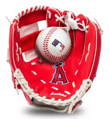 Franklin Youth Los Angeles Angels Teeball Glove and Ball Set