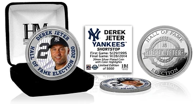 Highland Mint New York Yankees Derek Jeter Hall of Fame 2020 Silver Coin