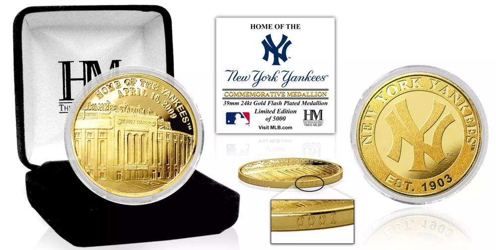 Highland Mint New York Yankees Stadium Gold Coin