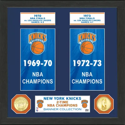 Highland Mint New York Knicks Banner Bronze Coin Photo Mint