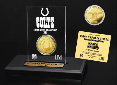 Highland Mint Indianapolis Colts Champs Etched Acrylic