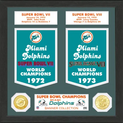 Highland Mint Miami Dolphins Super Bowl Banner Collection Coin Photo Mint