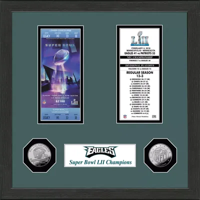 Highland Mint Philadelphia Eagles Super Bowl Apperances Coin and Ticket Collection