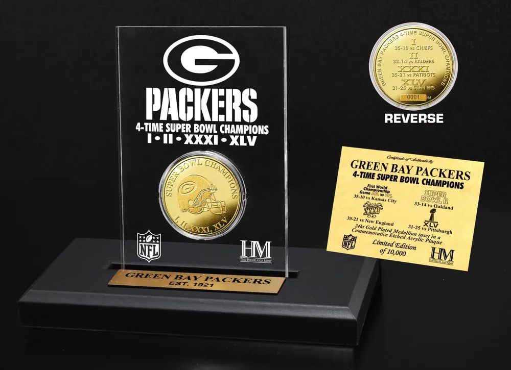 Highland Mint Green Bay Packers Champs Etched Acrylic