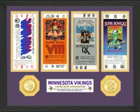 Highland Mint Minnesota Vikings Super Bowl Apperances Coin and Ticket Collection