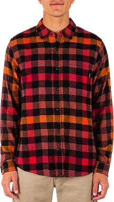 Hurley Men's Portland Flannel Long Sleeve Shirt