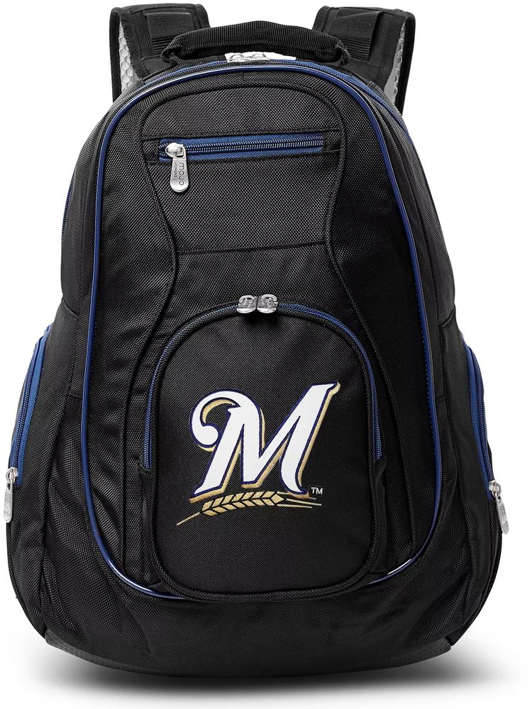 Mojo Milwaukee Brewers Colored Trim Laptop Backpack