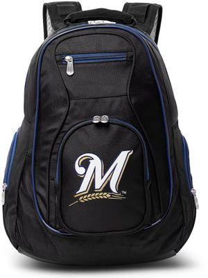Mojo Milwaukee Brewers Colored Trim Laptop Backpack