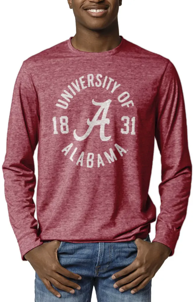 League-Legacy Men's Alabama Crimson Tide Reclaim Tri-Blend Long Sleeve T-Shirt