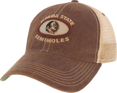 League-Legacy Men's Florida State Seminoles Garnet Old Favorite Adjustable Trucker Hat