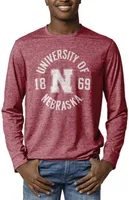 League-Legacy Men's Nebraska Cornhuskers Scarlet Reclaim Tri-Blend Long Sleeve T-Shirt