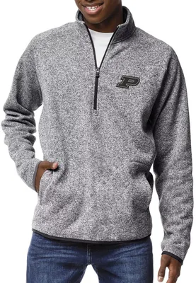 League-Legacy Men's Purdue Boilermakers Grey Saranac Quarter-Zip Shirt