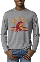 League-Legacy Men's USC Trojans Grey Reclaim Tri-Blend Long Sleeve T-Shirt