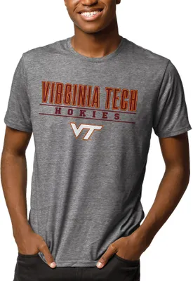 League-Legacy Men's Virginia Tech Hokies Grey Reclaim Tri-Blend T-Shirt