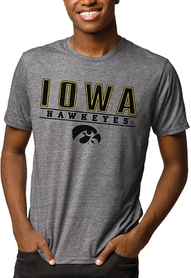 League-Legacy Men's Iowa Hawkeyes Grey Reclaim Tri-Blend T-Shirt