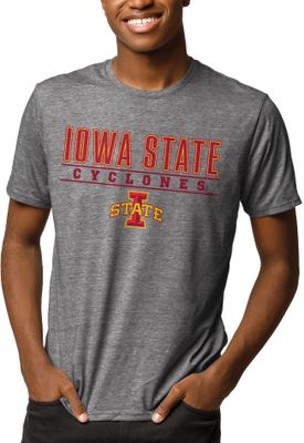 League-Legacy Men's Iowa State Cyclones Grey Reclaim Tri-Blend T-Shirt