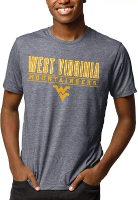 League-Legacy Men's West Virginia Mountaineers Blue Reclaim Tri-Blend T-Shirt