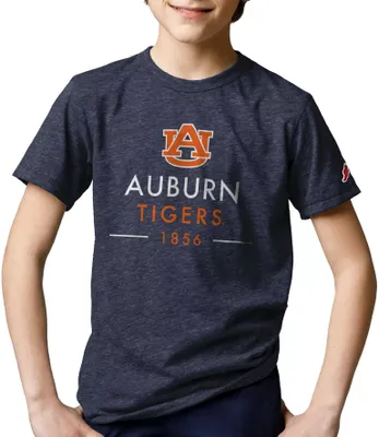League-Legacy Youth Auburn Tigers Blue Tri-Blend Victory Falls T-Shirt