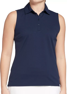 Walter Hagen Women's Core Pique Sleeveless Golf Polo