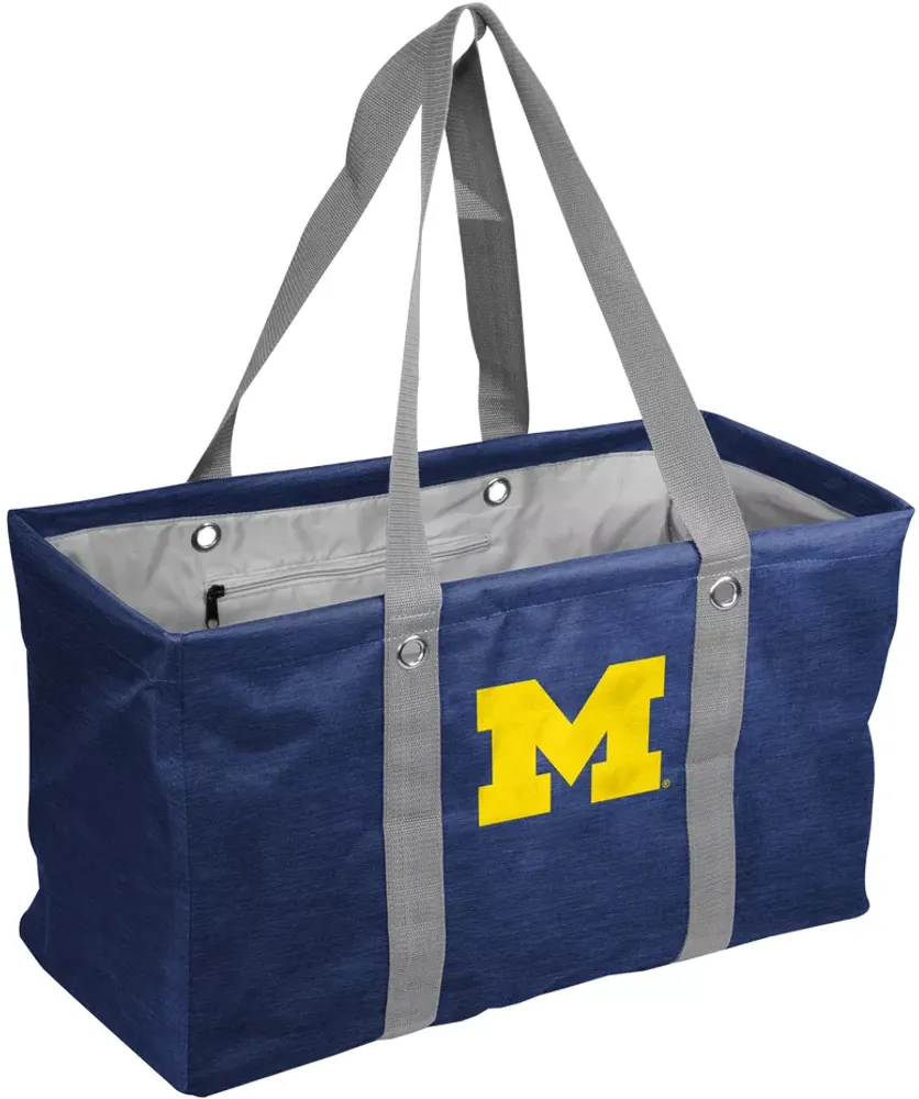 Logo Brands Michigan Wolverines Crosshatch Picnic Caddy