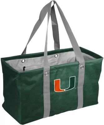 Logo Brands Miami Hurricanes Crosshatch Picnic Caddy