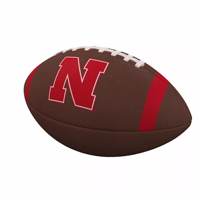 Logo Brands Nebraska Cornhuskers Team Stripe Composite Football