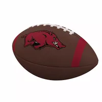 Logo Brands Arkansas Razorbacks Team Stripe Composite Football