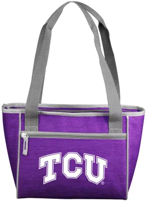 Logo Brands TCU Horned Frogs Crosshatch Can Cooler Tote