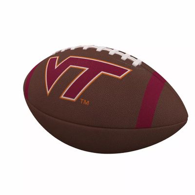 Logo Brands Virginia Tech Hokies Team Stripe Composite Football